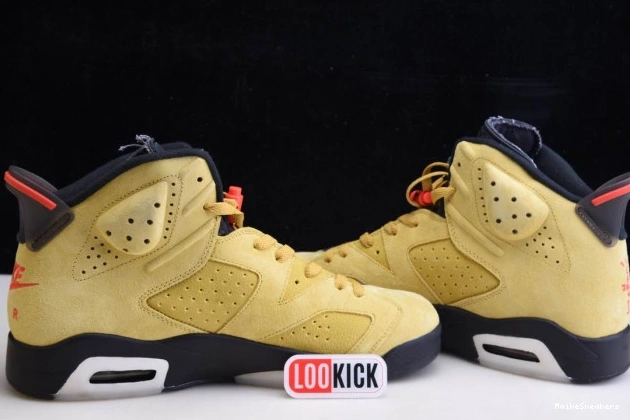MaikeSneakers JORDAN 6 AIR SCOTT YELLOW X CN1084-300 TRAVIS 0803
